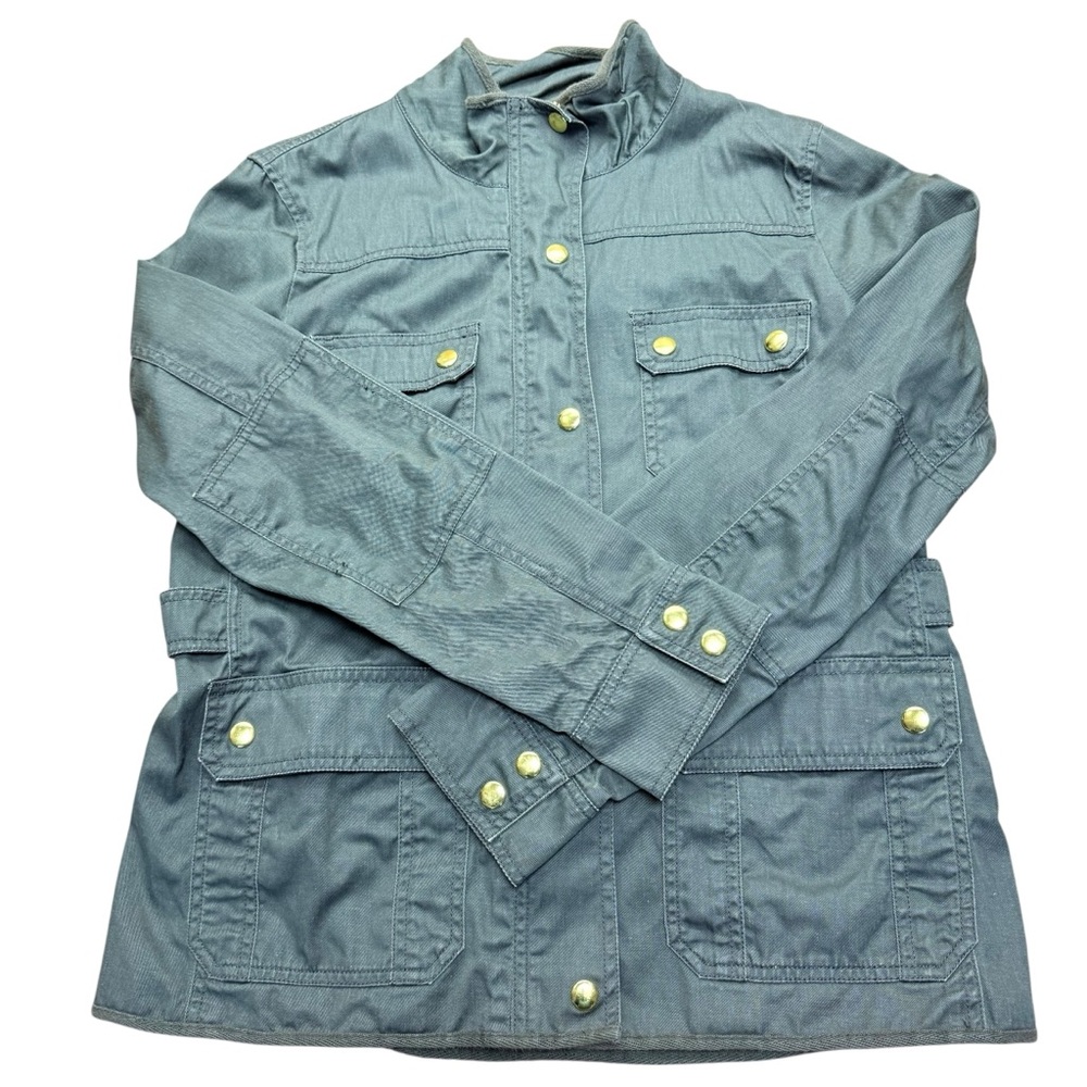 J. Crew green size M Military Field Coat with Structured Silhouette - Picture 1 of 10